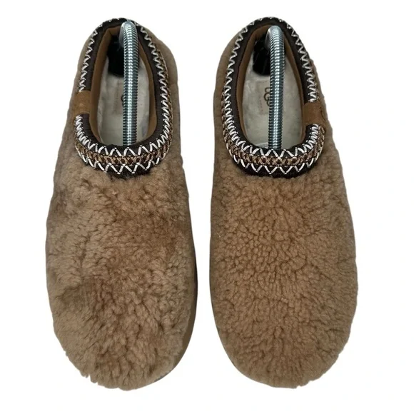 UGG Tazz Maxi Curly Genuine Shearling Platform Slipper Size 10 - Picture 3 of 10